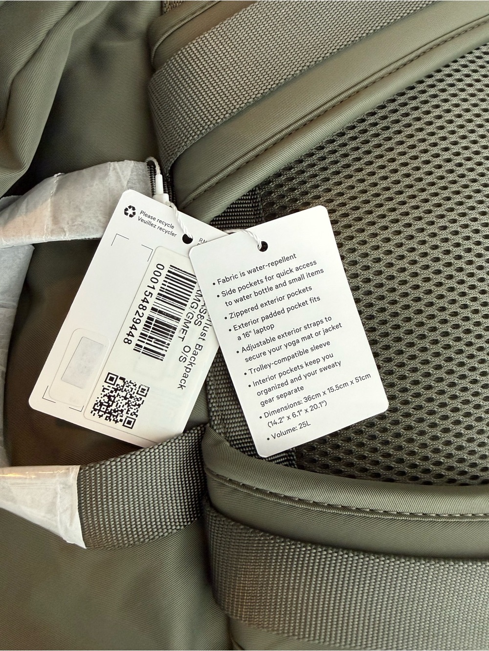 Lululemon Backpack Wanderlust 25L - NEW - Picture 5 of 6